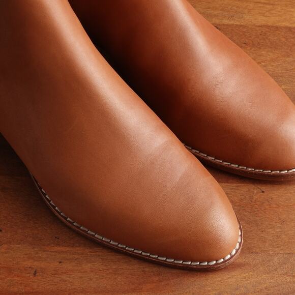 Madewell Boots Womens Size 5 Brown Carina Chelsea Slip On Ankle Leather Western - Picture 4 of 15